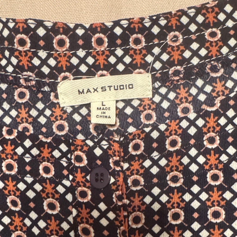 Max Studio Black And Pink Patterned Jumpsuit - image 4